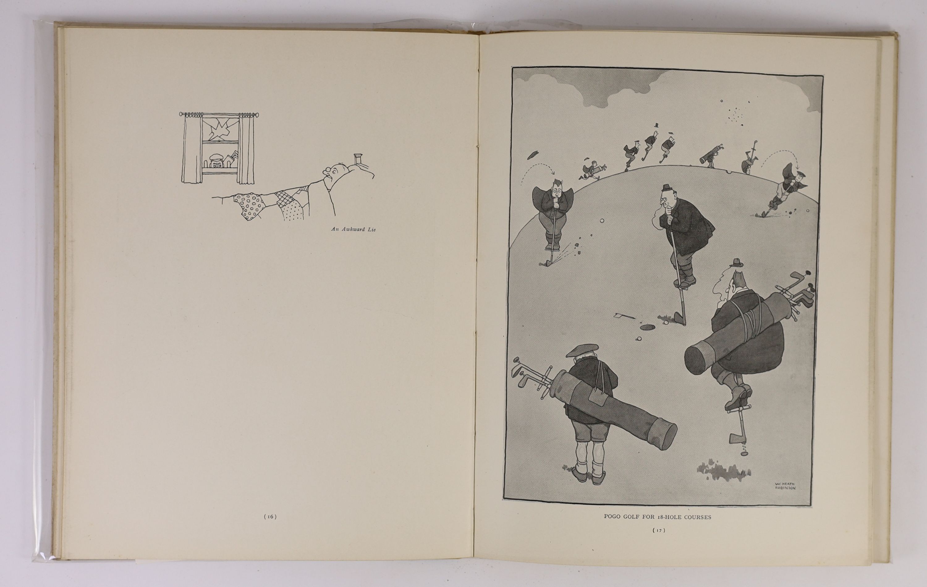 Robinson, W. Heath - Humour of Golf, 1st edition, 4to, original pictorial boards, with 50 illustrations, Methuen & Co., London, 1923